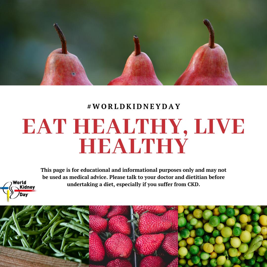 Start this new week with positive vibes, a #HealthyLifestyle and a balanced diet! 🍉🥑🍎

#KidneyHealth #KidneyDisease #HealthForAll #ChronicKidneyDisease #Prevention #Npehrology #UHC #Health #HealthyLiving #Awareness