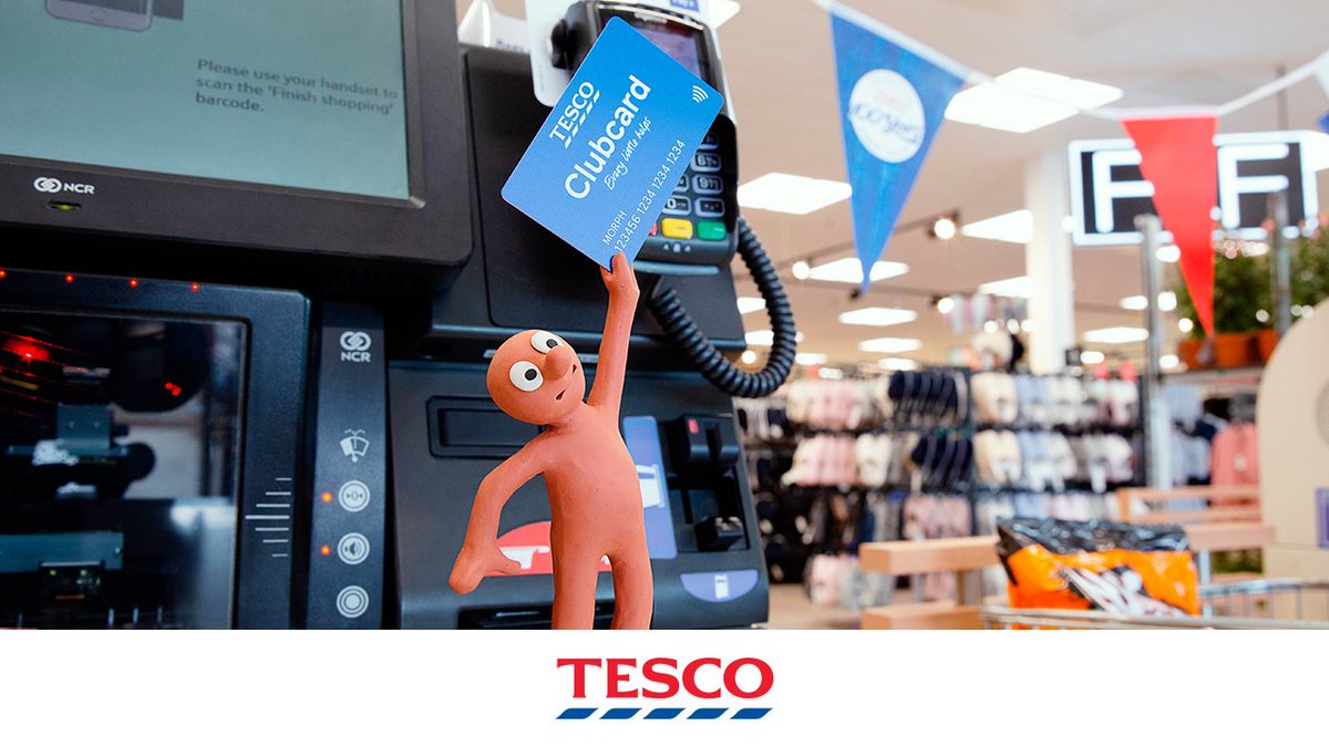 Tesco's tweet image. He may be Clubcard’s smallest member, but @AmazingMorph isn’t going to miss out on those big rewards.
With the celebrations for #Tesco100Years in full swing, grab some great points on great deals in-store or online today. tes.co/Clubcard-Prices