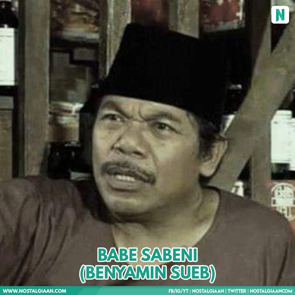 nostalgiaan_net's tweet photo. Pemain Sinetron Si Doel Anak Sekolahan yang Sudah Meninggal
1. H. Benyamin Sueb (Babe Sabeni) 1939-1995
2. H. Enun Tile (Engkong Ali) 1933-1998
3. Hj. Nachi (Nyak Rodiah) ?-2002
4. Agus Basuki (Mas Karyo) 1956-2007
#sidoelanaksekolahan #benyaminsueb #paktile #nyakrodiah #basuki https://t.co/9UbNnLNmf9