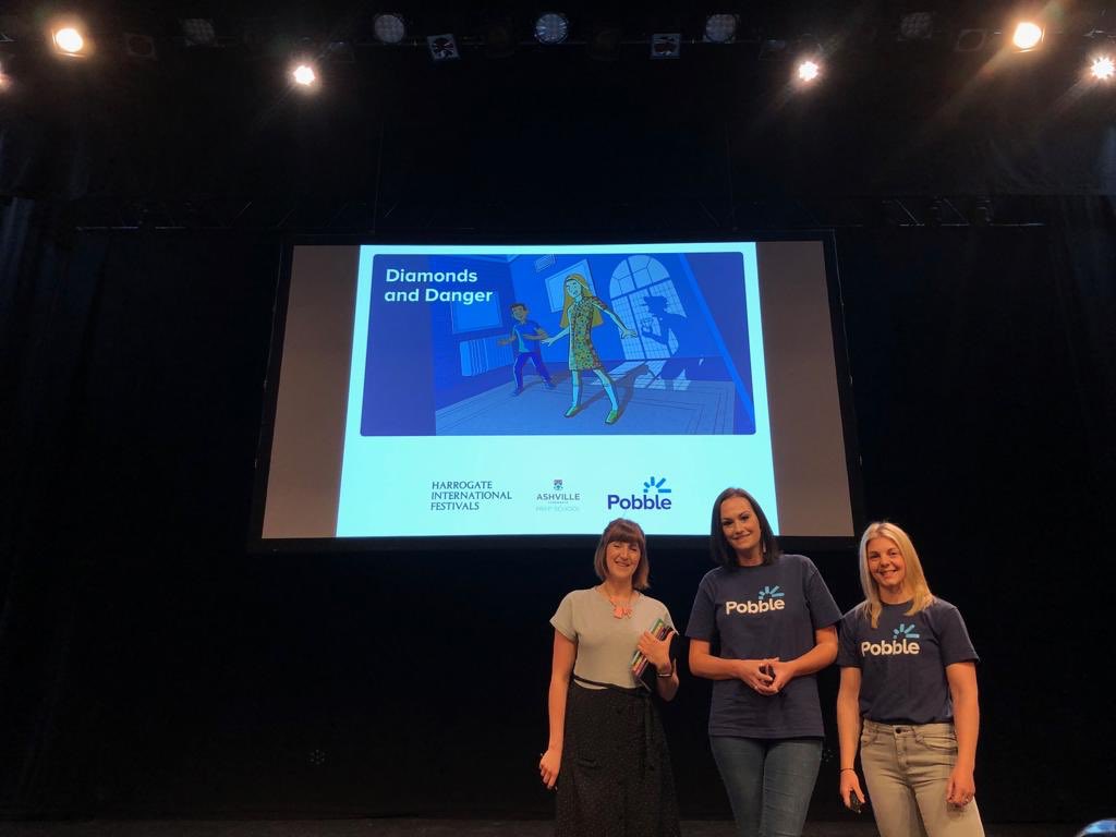 HeyPobble's tweet photo. We’re gearing up for the #BigWrite2019 @RoyalHallEvents! Looking forward to welcoming over 800 children to create some incredible stories ✍🏼 
Great to be joined by author @KateisDrawing #MakingWritingExciting https://t.co/Q14kUsJyQV