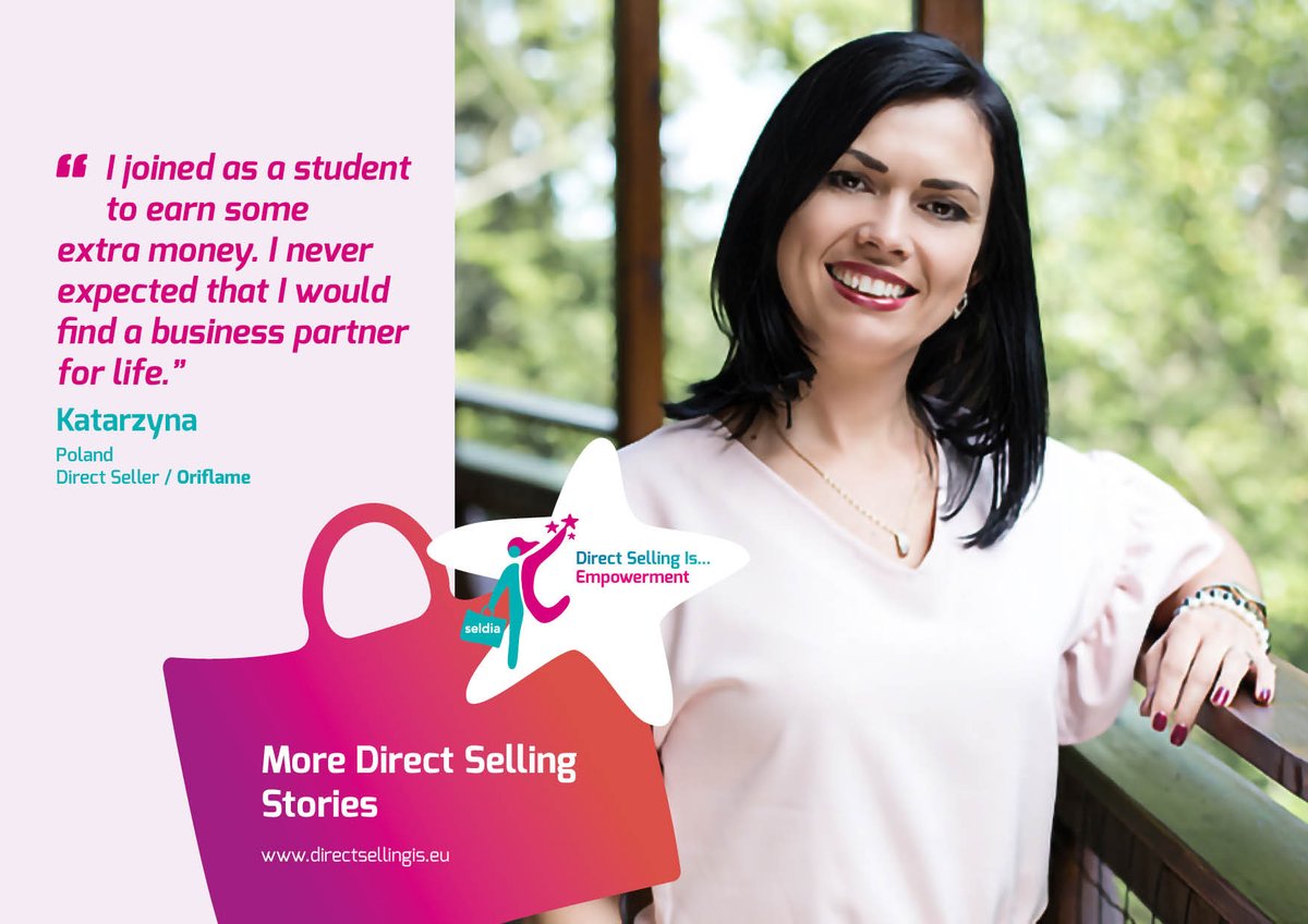 SeldiaEU's tweet photo. Katarzyna found a life #business #partner in @WeAreOriflame #DirectSelling 
#DirectSellingIs #Empowerment
More #DirectSellingStories at https://t.co/Ua2ppUFiLP - https://t.co/5KyJVNh6PM https://t.co/j8Np5v4k5A