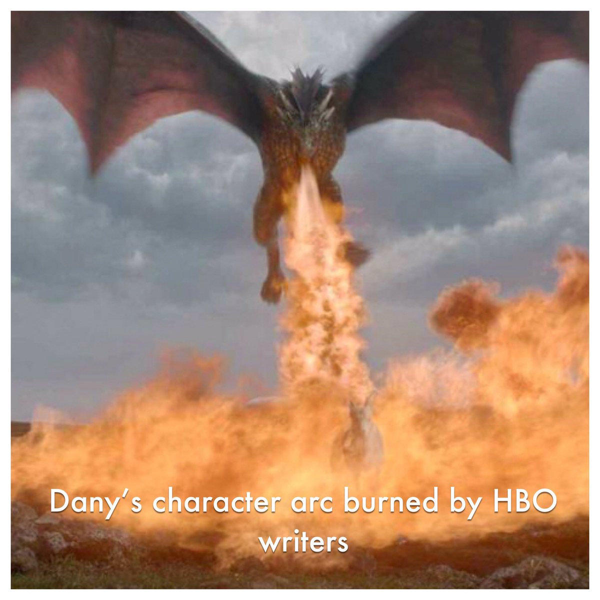 SameOleDay's tweet photo. Shocked to see the character one is rooting for years... is allowed to turn mad with grief and anger. I feel Dany’s character didn’t deserve such a drastic reversal of sorts. #GameofThrones #GoT #NotMyQueen #BurnThemAll #Danydeservedbetter #GOTS8E5 https://t.co/nem3a7gsTX