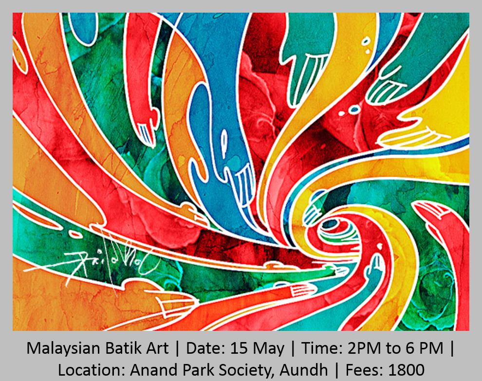 #malaysian #Batikart at #makersclub register and #learn an #awesomeart contact in description #pune #oldpune #aundh #wakad #karvenagar