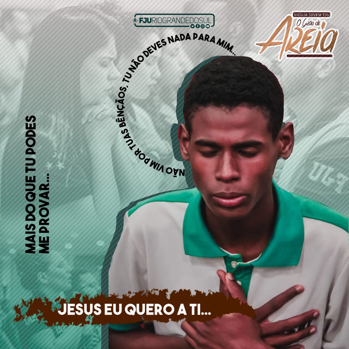fju_gaucha's tweet photo. Envolto em Tua presença 🙏🏾
Quero me sentar aqui aos Teus pés
Envolto neste Santo Lugar
Não quero mais sair
Não vim por Tuas bênçãos
Tu não deves nada para mim
Mais do que Tu podes me prover
Jesus, eu quero a Ti 😍☺ https://t.co/62gWIWs4Sd