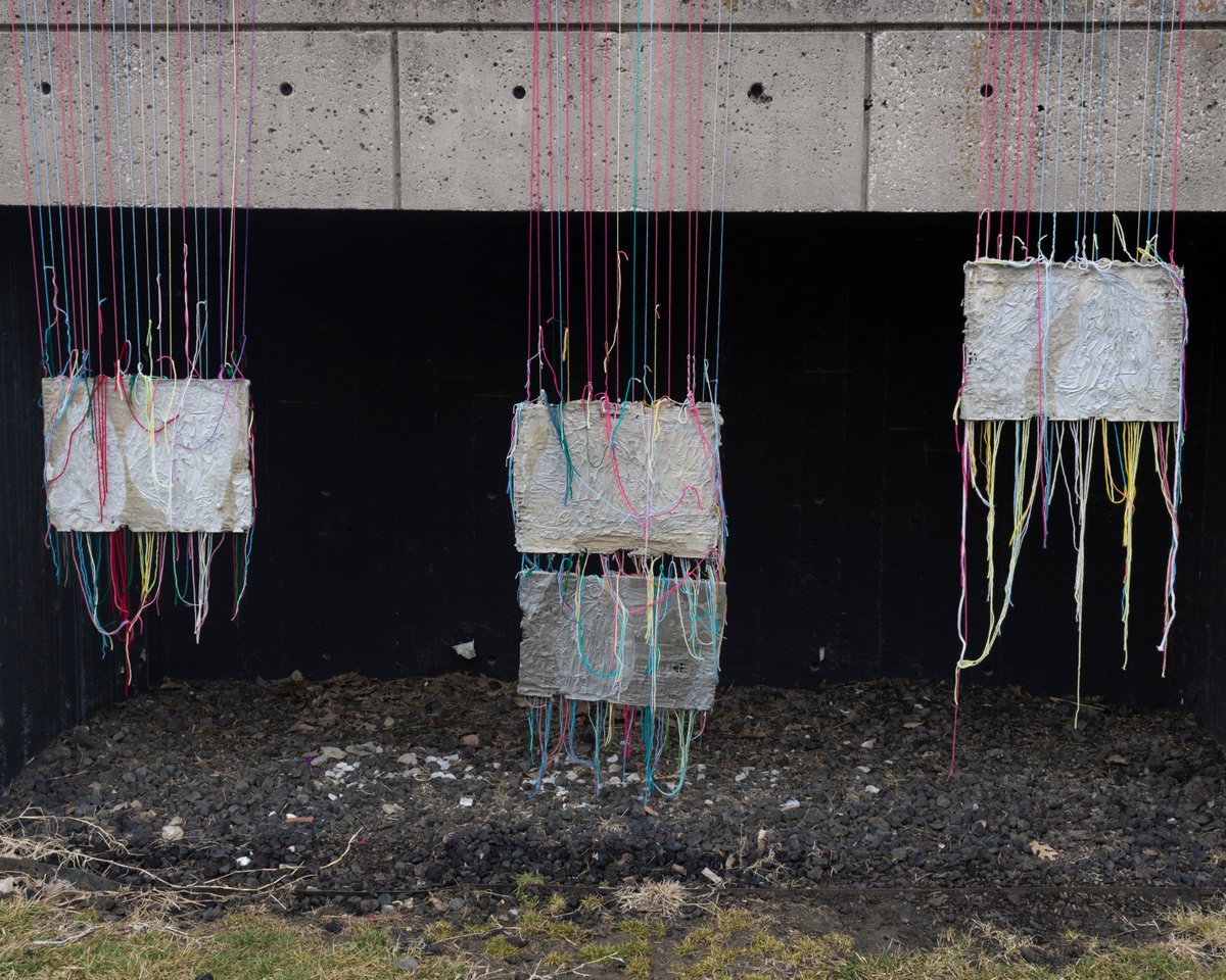 Zaccomstockart's tweet photo. Cement Forms Installation 
.
.
#sculpture #art #artist #artistontwitter #lawrence #kansas #kcai #kansascity #installationart https://t.co/2gvn9bdfB2