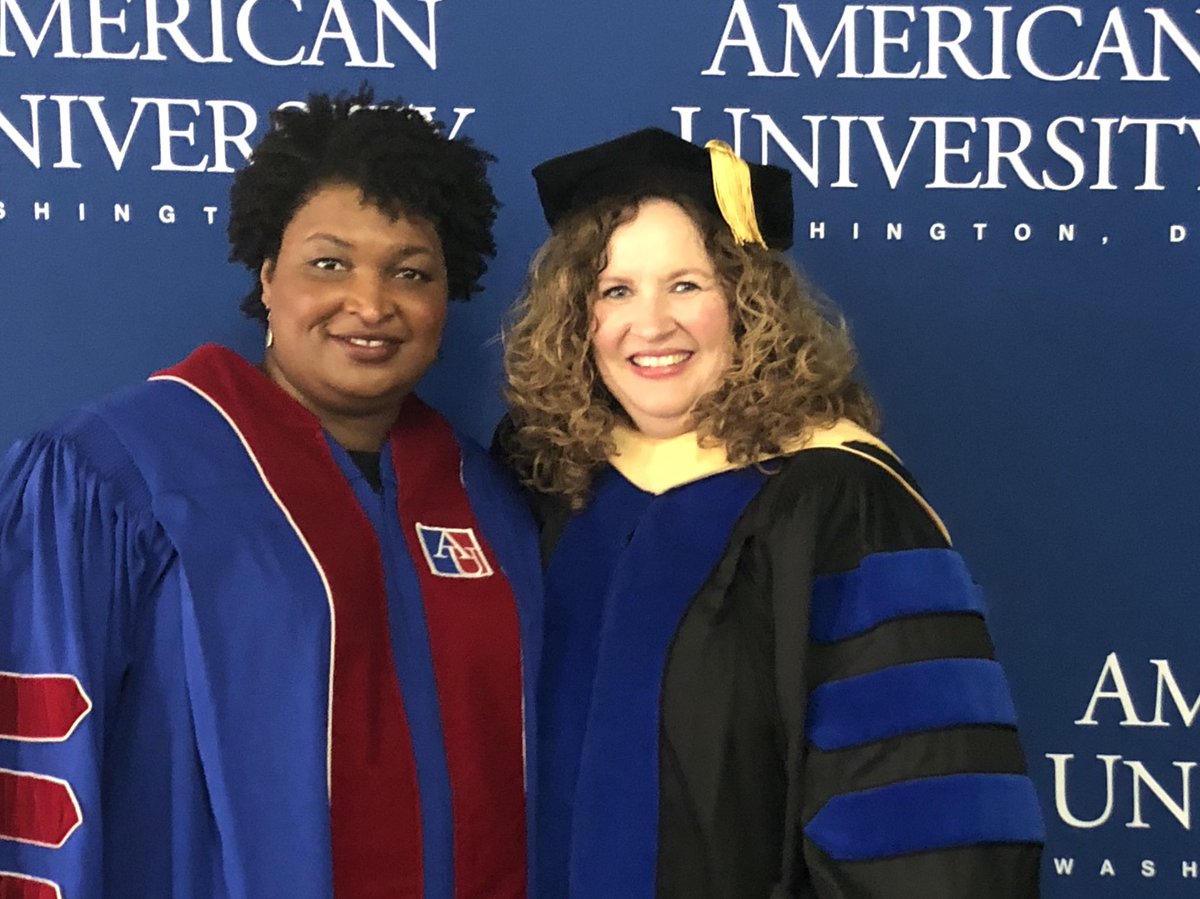 VickyWilkins1's tweet photo. Yesterday I had the great honor of meeting @staceyabrams. I am so grateful for the wisdom and inspiration that she offered the @AU_SPA community! We will not edit our desires! #2019AUGrad #Yes2SPA https://t.co/k6FyWHU61n
