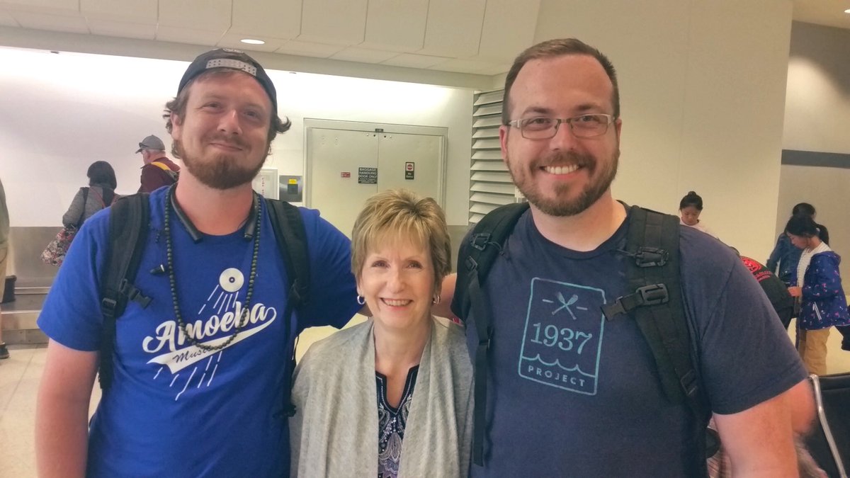 danielwcarroll's tweet photo. What a surprise blessing on Friday to share a layover and plane ride home with my brother. Thanks @SouthwestAir for the family reunion before Mother’s Day! https://t.co/S5keLfmm0F
