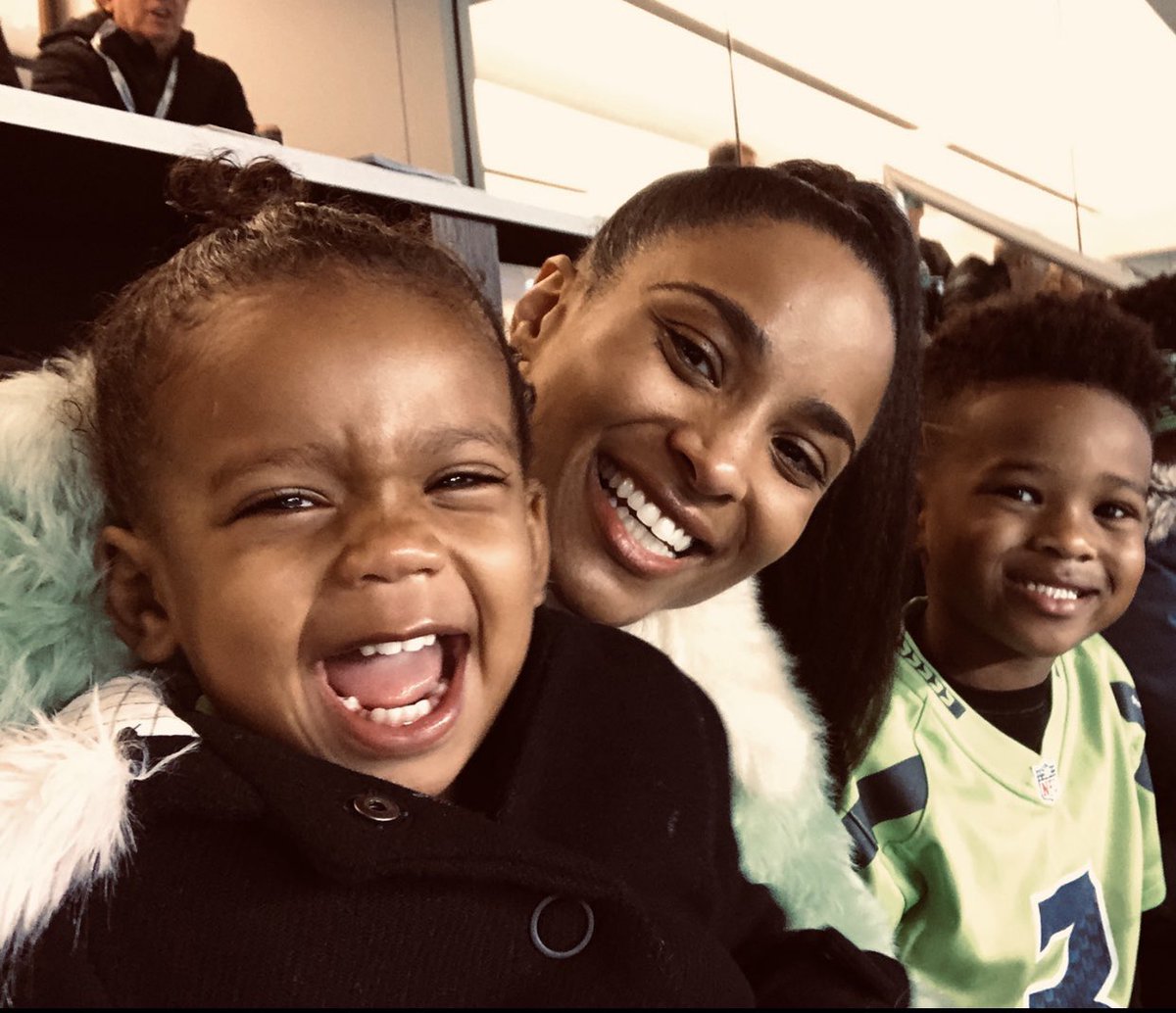 ciara's tweet photo. My Greatest Accomplishments In Life! You two have helped me discover strengths I didn’t know existed in me. You’ve taught me patience &amp; showed me pure Love! Mama will always be here for you! P.s. the 1st image was taken the day before I had Si Si. #ProudMama #HappyMothersDay https://t.co/lxc8yHFwnK