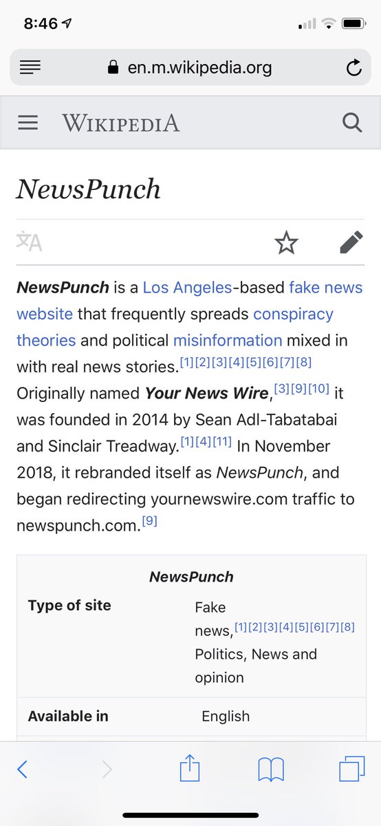 Il4Kamala's tweet image. This fake account think the satire sight, newspunch, is real. Report the bot account #disinformation #botaccount