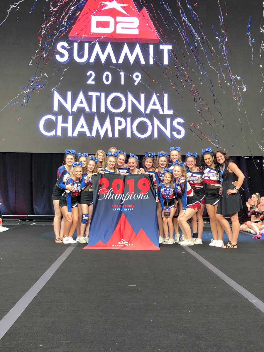 aspcheerleading's tweet image. D2 Summit National Champions‼️💙 Level 3 Small Senior.... Odyssey🌟🤩@Summitpolls_ @FloCheer @VarsityAllStar @RebelAthletic