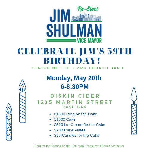 Don't miss Jim's birthday celebration!