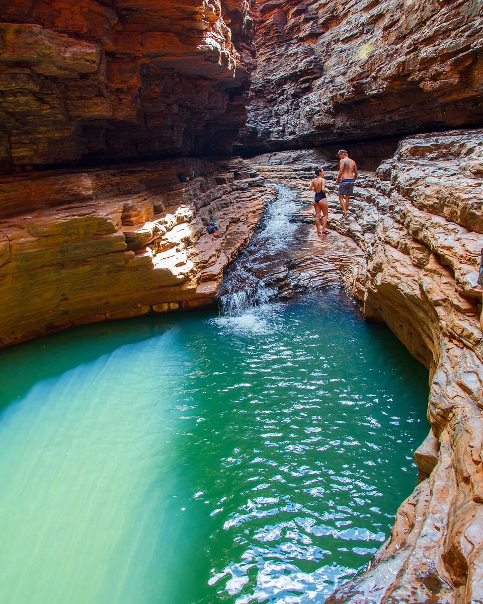 WestAustralia's tweet photo. Inside #KarijiniNationalPark in the #Pilbara region of @austnorthwest 🏞️ #KermitsPool rewards the adventurous at heart. Mother Nature has been carving out this space for billions of years, get ready to let it steal your 💘 heart. (via IG/alex.vp.photography) #justanotherdayinWA https://t.co/36DEH0FOMb