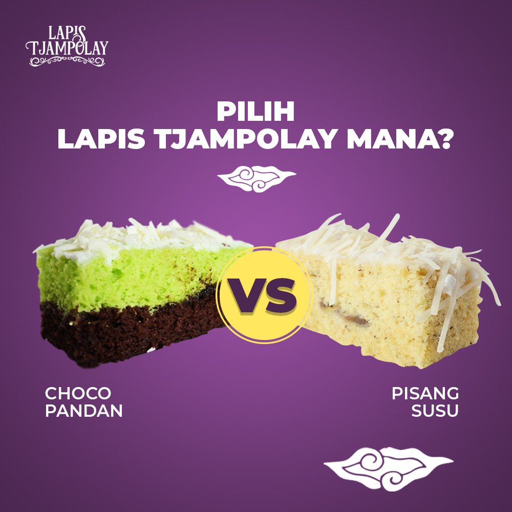 lapistjampolay's tweet image. Menurut #LareLapis, #LapisTjampolay #PisangSusu atau #ChocoPandan yang rasanya paling segar? Tulis di komentar ya... 
.
Harga mulai Rp 25.000 
. 
Tersedia rasa 
+ Pisang Susu 
+ Mangga Gincu 
+ Choco Pandan 
+ Coffe Mocca 
. 
Ayo borong di toko terdekat!