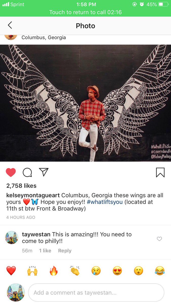 TAYweSTAN's tweet photo. @kelsmontagueart recently liked my comment on her picture about coming to Philly. I wonder if that’s where the next mural will be?? @taylornation13 @taylorswift13 #TSTOGETHER https://t.co/Tjh57dZtnH