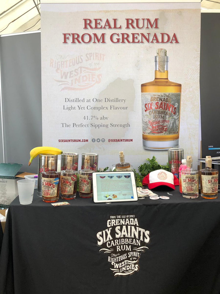 SixSaintsRum's tweet photo. Thanks to everyone who  stopped by and enjoyed our Caribbean rum at the weekend for Singapore cocktail festival @SGCocktailWeek @distilledsgp
🥃🌞🇸🇬🇬🇩
#Singapore #sgcf2019 #rum https://t.co/RaOJsZOyQy
