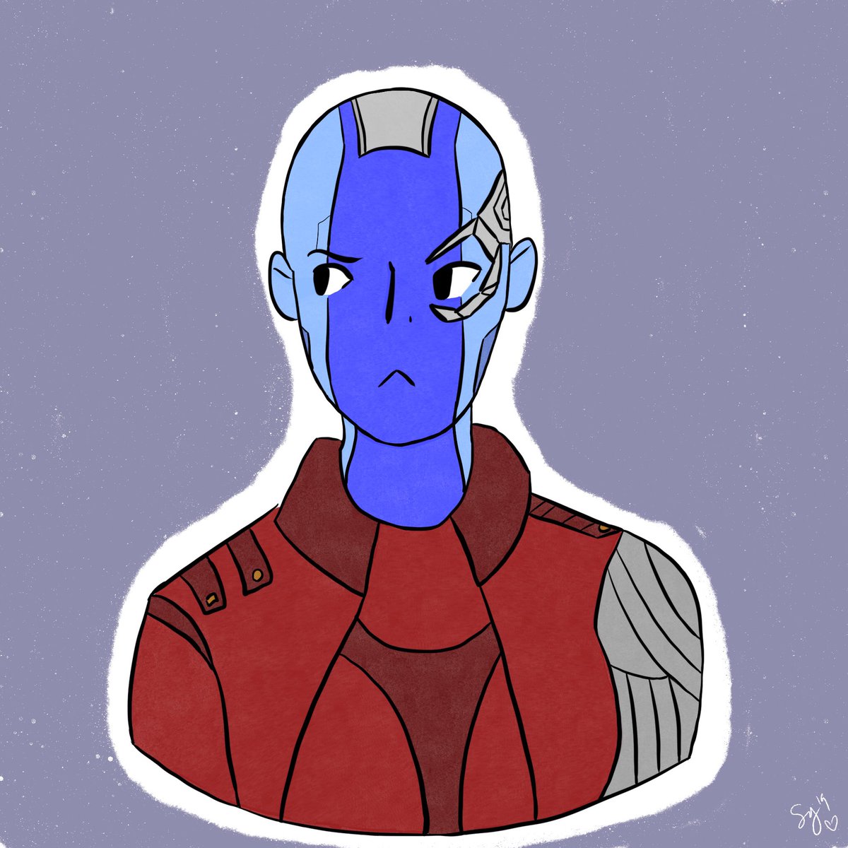 biscuitgeekery's tweet photo. Drew a Nebula for my mom for Motherβs Day :>
#procreate #marvel #nebulamarvel https://t.co/neOHG02UVk