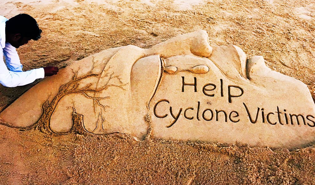 sudarsansand's tweet image. #RebuildOdisha #CycloneFaniAftermath Restoration work continues. I again appeal to all , fairly simple to donate via cmrfodisha.gov.in . Every donation counts . 🙏