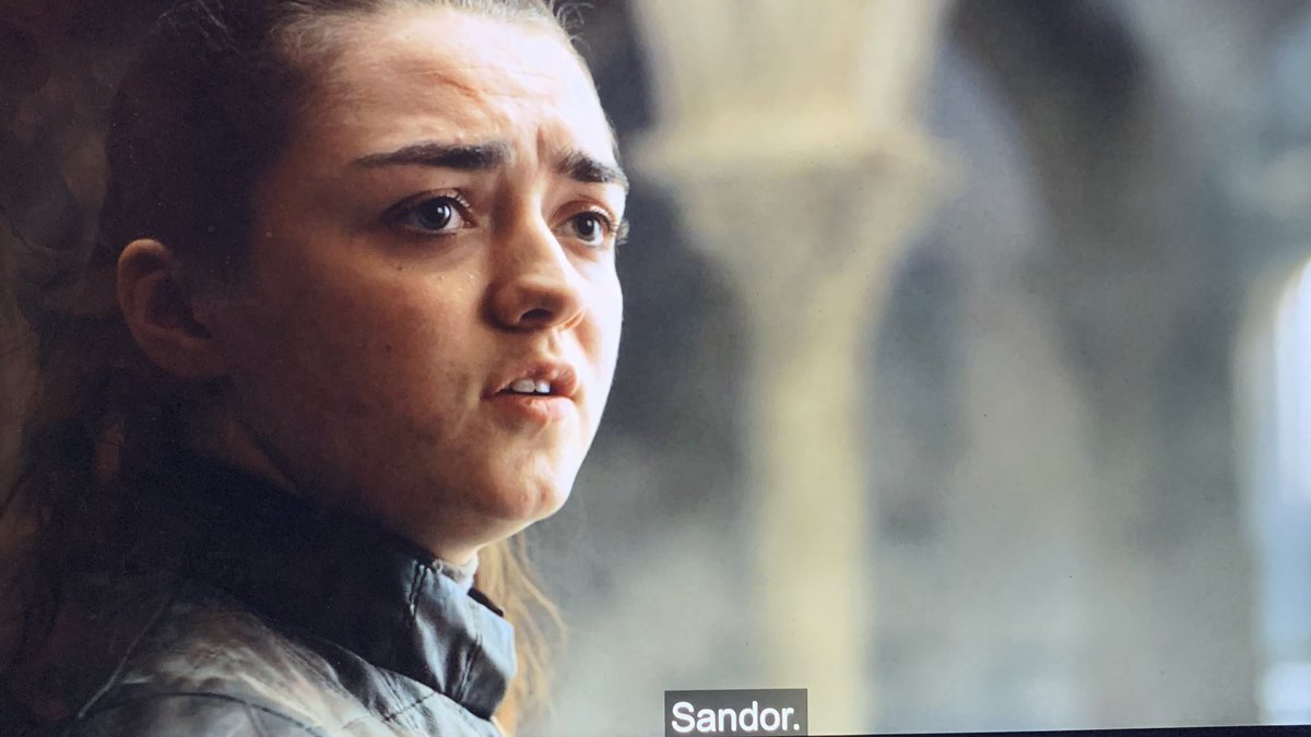 biruvamshi's tweet photo. Best scene in the Episode. Hound and Arya  #GameofThrones https://t.co/6oxk9bUUeZ