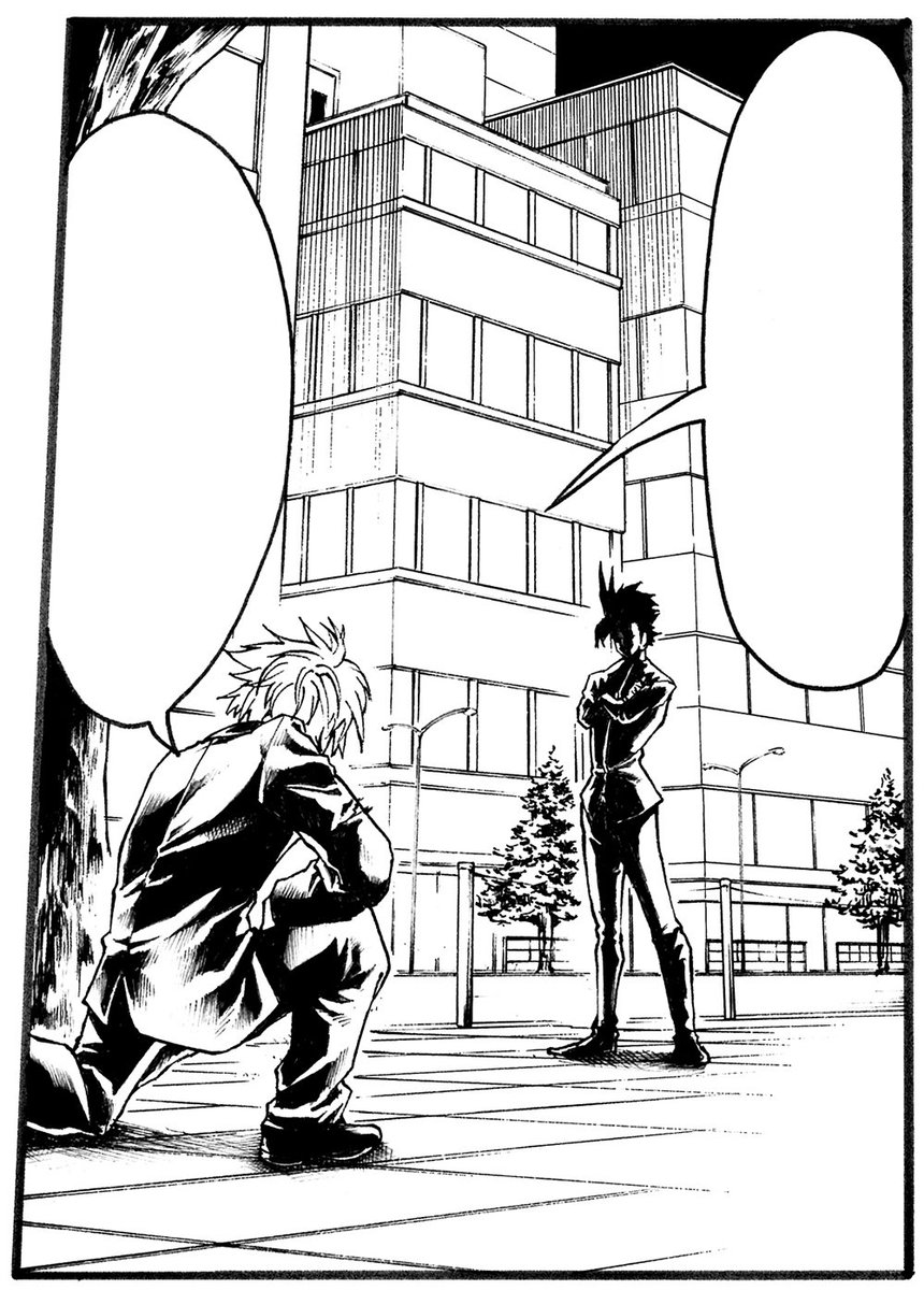 代々木アニメーション学院 東京校 池袋校 V Twitter マンガ科 パース 3点透視図法 は左右の奥行と高さ 3つの消失点がある遠近法を使った描き方です 実際に作画に使うとこんな感じになります 何気ない一コマで 普通に使えるとカッコいいゾ 代アニ Yoani