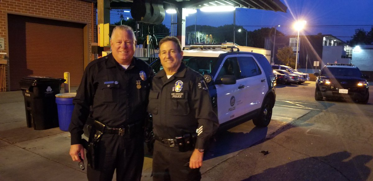 Reserve Officer P. Tingirides working the Hollywood Entertaining Detail Task Force with Reserve Officer J. Seltzer.

39 Years and Counting💙