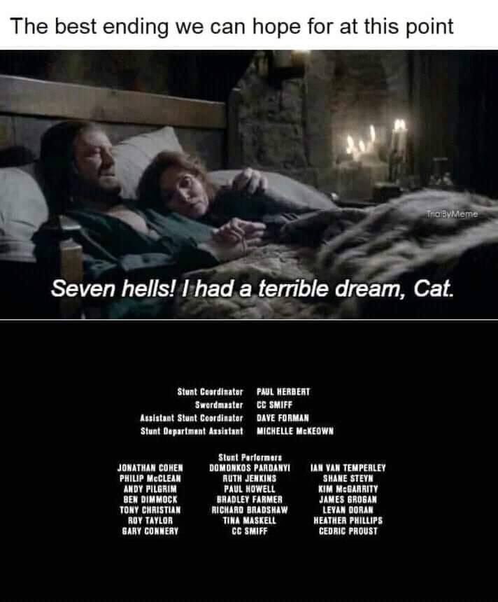 im_naynay922's tweet photo. I wish we can see Ned and Cat one more time... probably not. But i hope.. #GameofThrones https://t.co/zQjYc0Q42D