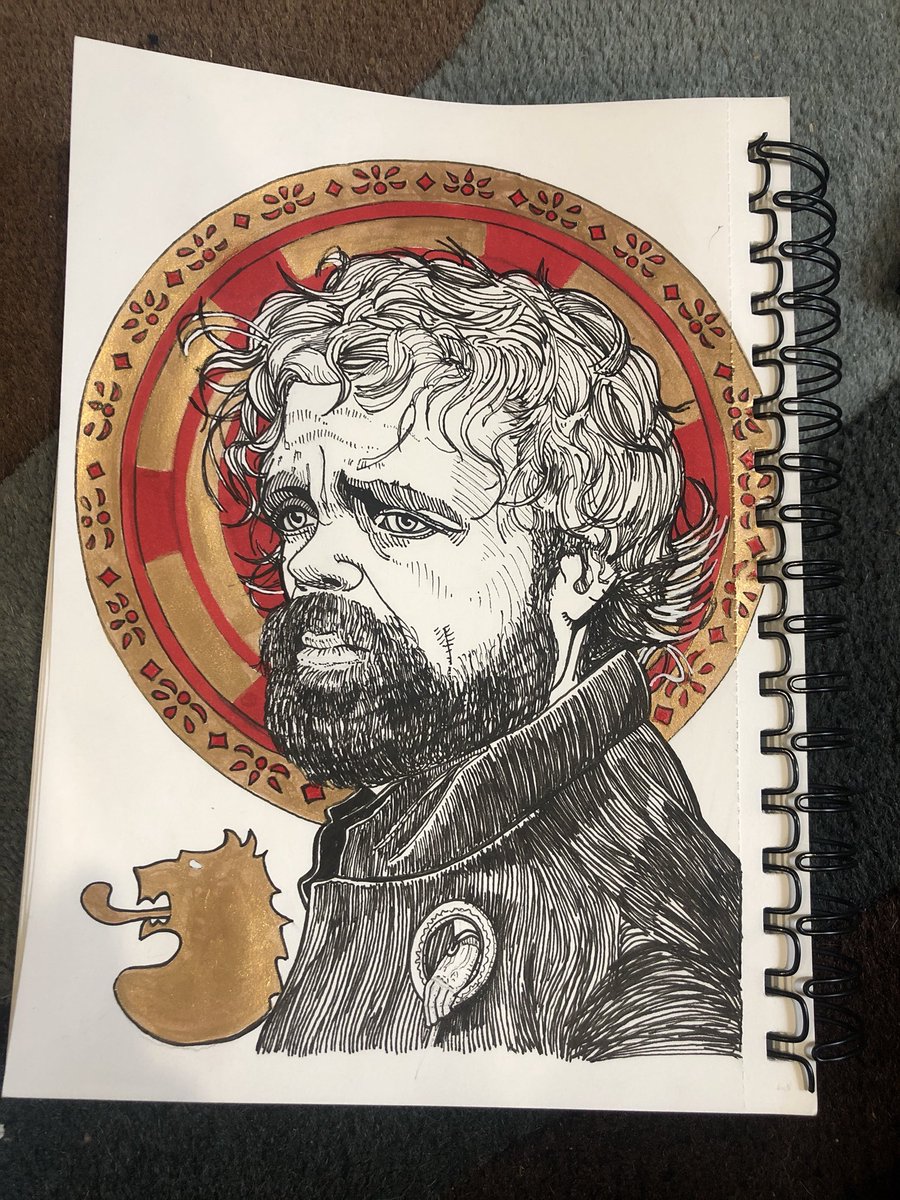 jhwilcox's tweet photo. Tyrion had all the sads tonight.
#GameofThronesseason8episode5 #GameofThrones #gotso8 #Targaryen #Lannister #drawing #art #horror https://t.co/KbMoJ9VcI6