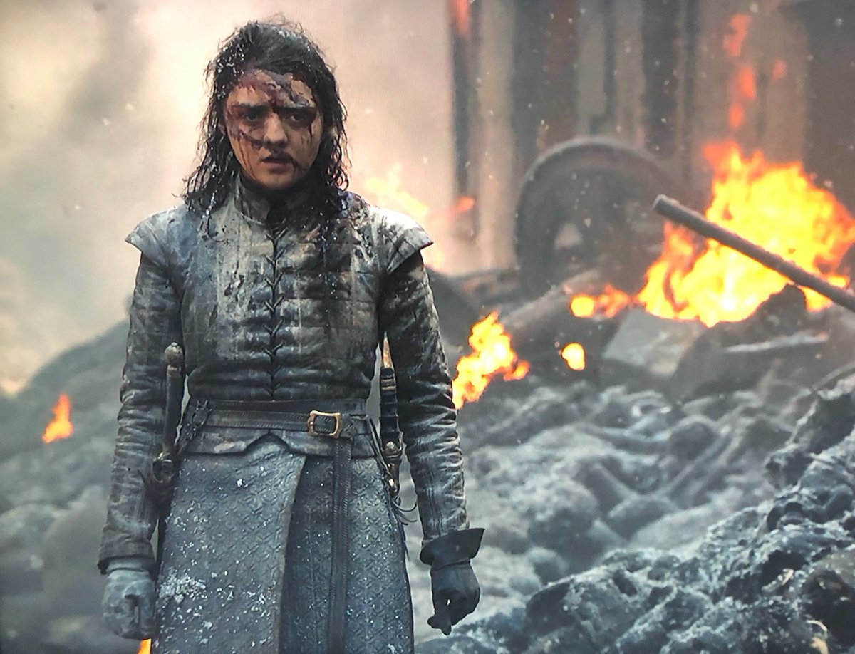 jotarocumjar's tweet image. in loving memory of arya stark. she's not dead, i just love remembering her #GameOfThrones