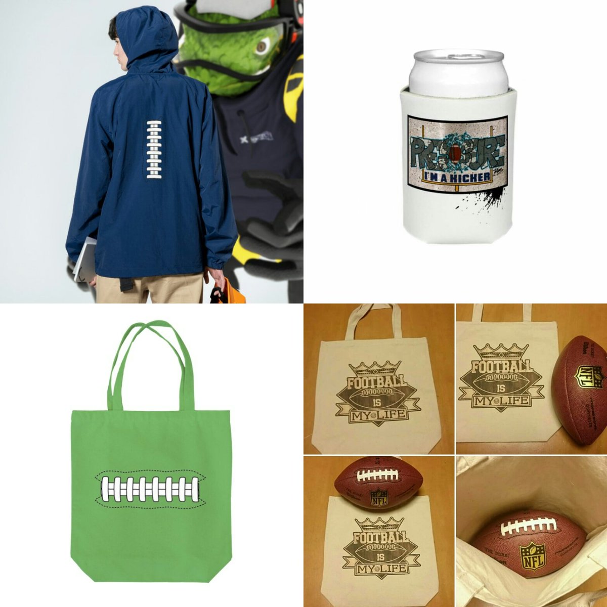 potatobasser's tweet photo. 5月の #アメフト グッズは全部出ました!
#PB_Designs のアメフトグッズは
#Passingtree
#FIML
#ILP6
#HAILMARY
#IM_A_KICKER
#Ball_stitch
#TGCGT_OL
#ポップスコア
となります!
プレゼントやご自分用にいかがでしょうか?
https://t.co/M9EAqk8dhI
#ファッション #拡散希望 #suzurijp
#スポーツ https://t.co/zXMqDf94Zu