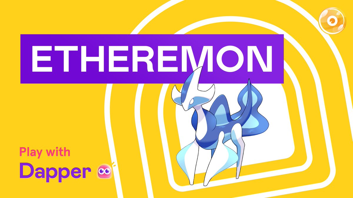 myetheremon's tweet image. We are excited to partner with Dapper, a newest smart contract wallet that lets you have more enjoyable time playing Etheremon.

Dapper is packed with many useful features, including ⛽ Free Gas and
💳 Credit Card Support

Read more and start playing: medium.com/etheremon/70da…