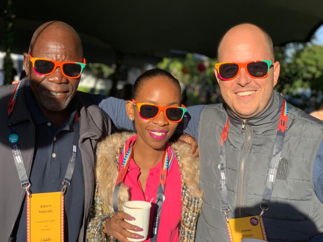 Our very own Albert Ndereki (left) representing us at this years <a href="/We_Are_Africa/">We Are Africa</a> trade show. He’s shortlisted for the Shape Africa award! An amazing achievement for a truly dedicated individual pioneering sustainable tourism in Botswana. #NotOneStory #WeAreAfrica