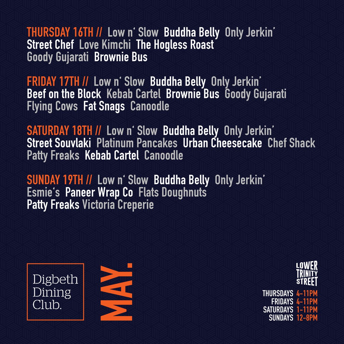 Back to normal this weekend! DDC, every Thursday, Friday, Saturday and Sunday all year round. 💪

RT and we'll give away a <a href="/CheesecakeUrban/">Urban Cheesecake</a> t-shirt and a couple of dishe to enjoy this weekend 🤞