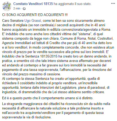 CVenditori18135's tweet photo. CI SONO ACQUIRENTI ED ACQUIRENTI !!!
Caro Senatore Ugo Grassi, come lei ben sa sono sicuramente almeno decine di migliaia (se non centinaia) i secondi acquirenti che in 40 anni hanno acquistato un immobile .... #noivogliamoaffrancare
https://t.co/mTMnmpsA6J https://t.co/QcXCOfLyNS