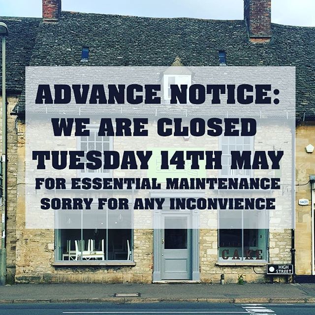 We are closed tomorrow to carry out some essential maintenance.
Back open on Wednesday, sorry for any inconvenience. bit.ly/2LF4opr