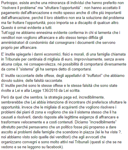 CVenditori18135's tweet photo. CI SONO ACQUIRENTI ED ACQUIRENTI !!!
Caro Senatore Ugo Grassi, come lei ben sa sono sicuramente almeno decine di migliaia (se non centinaia) i secondi acquirenti che in 40 anni hanno acquistato un immobile .... #noivogliamoaffrancare
https://t.co/mTMnmpsA6J https://t.co/QcXCOfLyNS