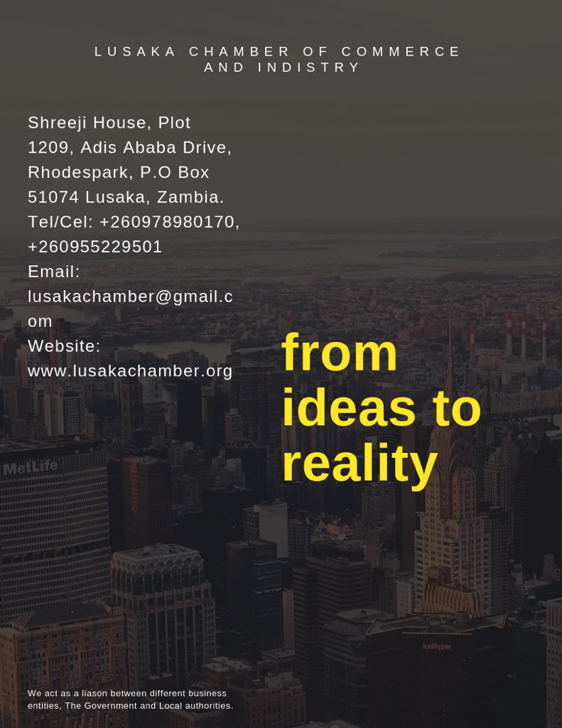 Lusaka Chamber of Commerce and Industry tweet media