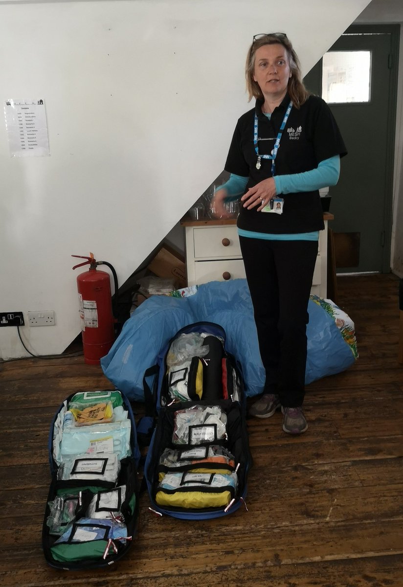 MESHstudyday's tweet image. Becky talking about our kit bags to today's participants in our #homebirth emergencies study day #communitymidwives #midwife