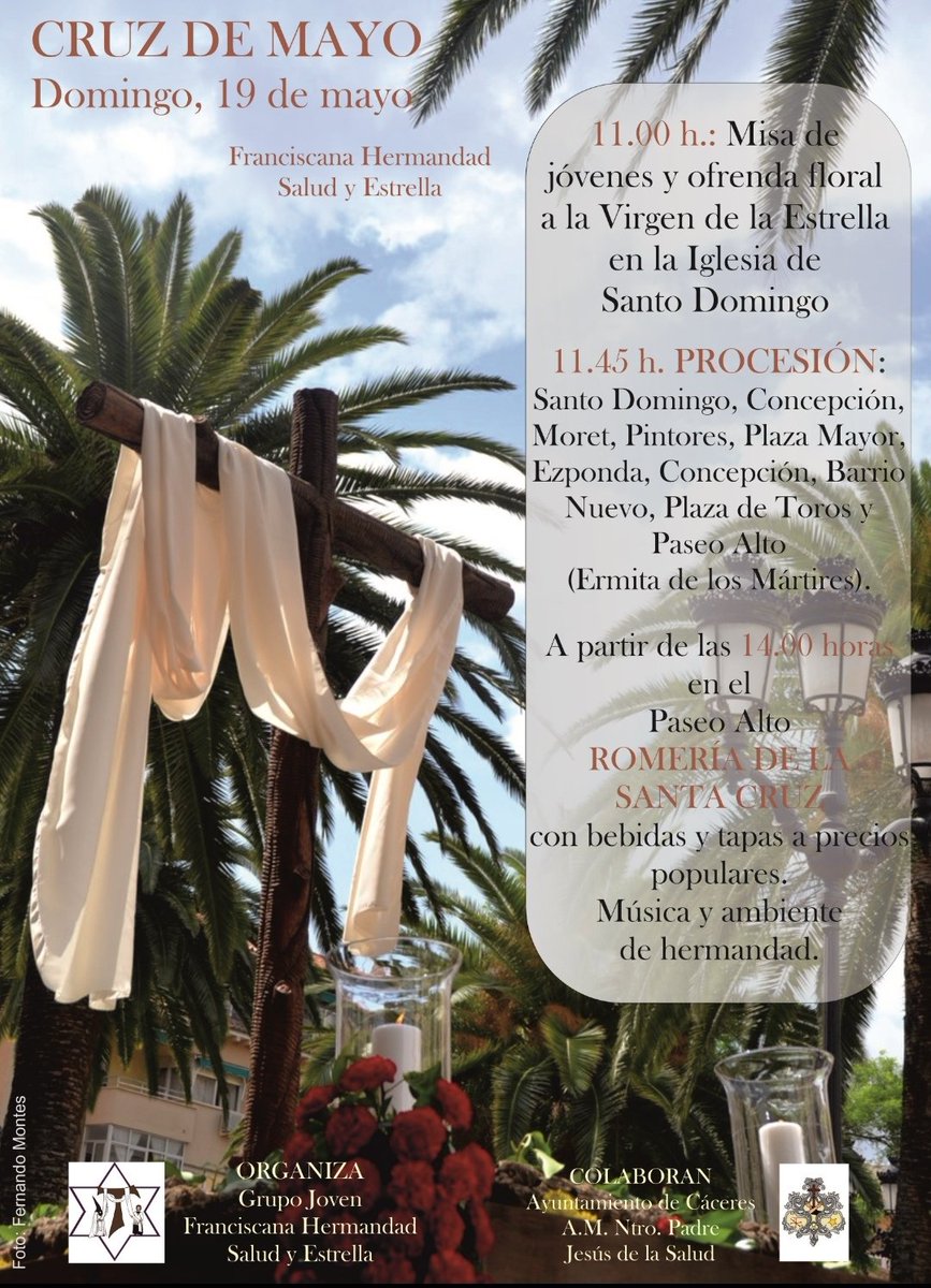 ¡Buenos días!empezamos la semana con ganas e ilusion con ganas de este domingo, pondremos nuestros sones a la Cruz de Mayo de nuestra Hermandad <a href="/Salud_Estrella/">Franciscana Hermandad Salud y Estrella</a> .
#AMSalud #SuenaSalud