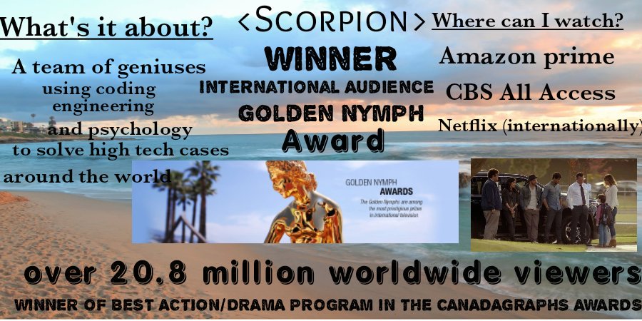 If you love Scorpion as much as the Cyclone (= Scorpion fandom), please check the website savescorpiontvshow.wordpress.com, sign the petition change.org/p/to-renew-sco… and tweet about Scorpion using #SaveScorpion as much as you can! Thank you 😊💜