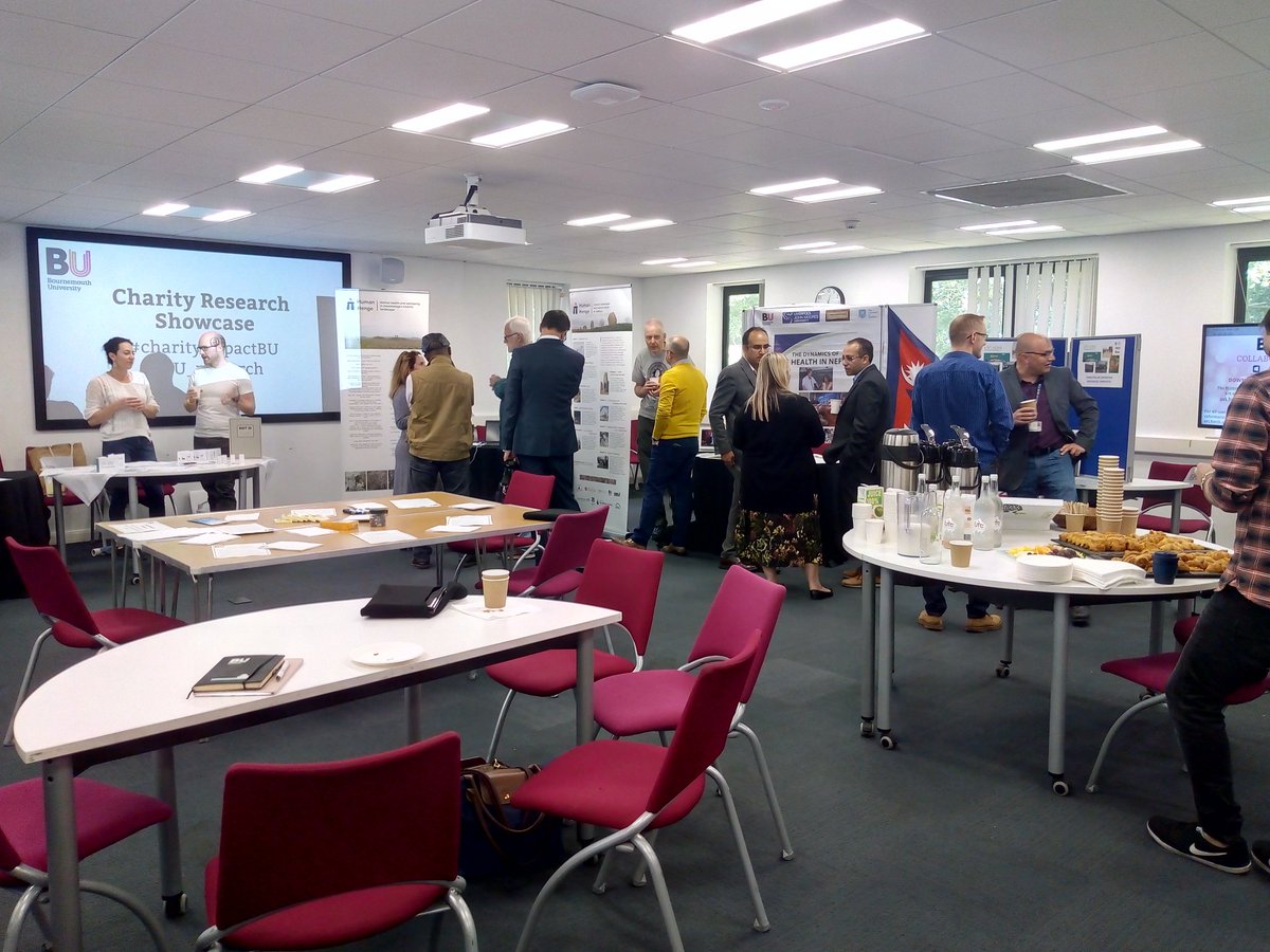 Great to be at this morning's Charity Research Showcase, learning more about all the amazing research taking place at BU #charityimpactBU