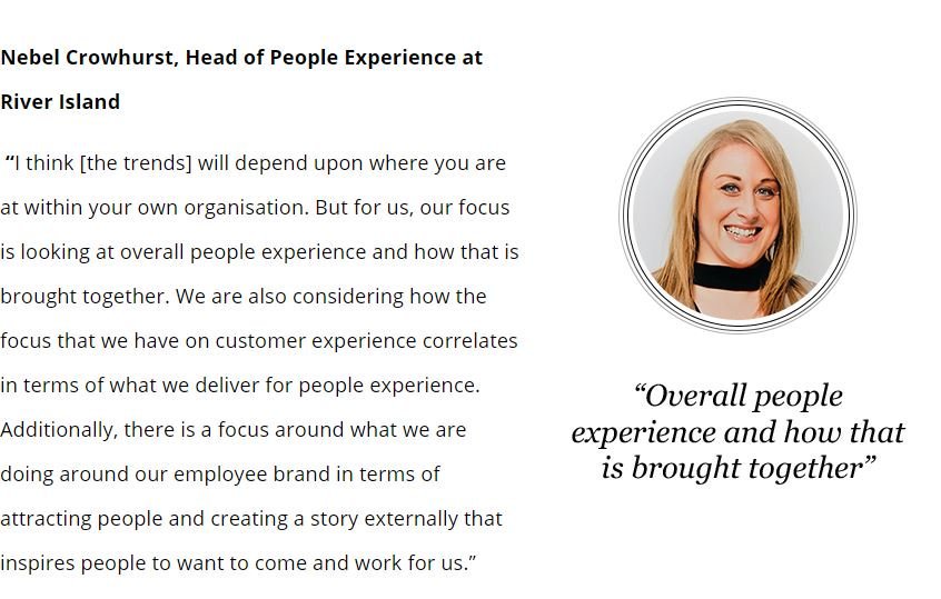 StarboardThink's tweet photo. A good recap on the #employmenttrends for 2019 from various #HR leaders' perspectives. D&amp;I, employee experience, war for talent &amp; more. See the challenges other leaders are grappling with in their orgs, via @HRGrapevine https://t.co/oahbXWzxd5 https://t.co/UpW480JRxI