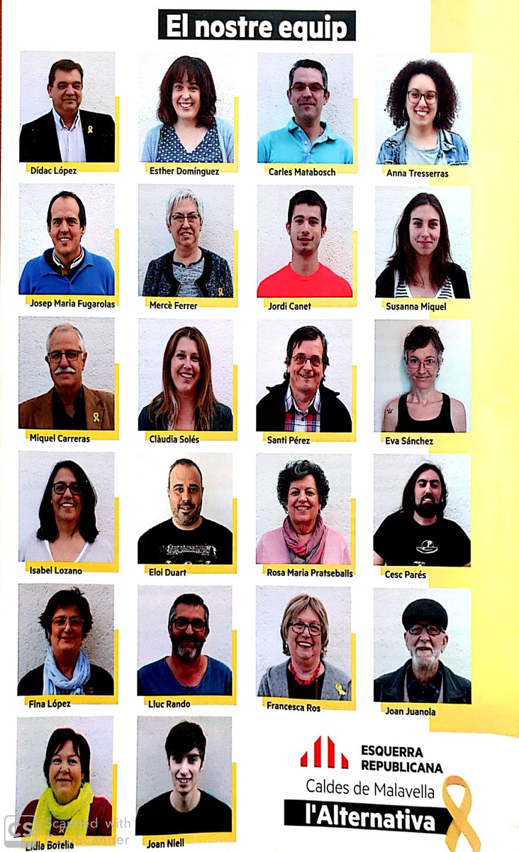 dlopezv's tweet photo. El millor que presentem en el nostre programa es al darrer full, ...
                 NOSALTRES,   EQUIP,  gent del poble ...
gent jove i gent amb experiència,  dones i homes 
gent competent i decidida !

Vota #lAlternativa per #caldesdemalavella
@EsquerraCaldes @JoventCaldesMal https://t.co/DNMgz3uFqd