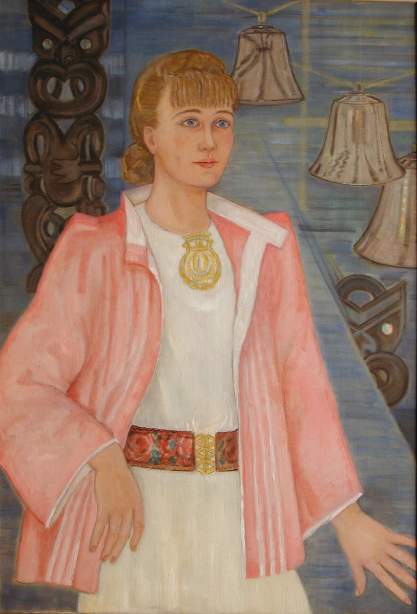 GraingerMuseum's tweet photo. This self-portrait by Ella Grainger is currently on display in our new exhibition 'How it plays: Innovations in percussion'. Whilst best known for her support of Percyโs career, Ella was a gifted and accomplished artist in her own right #WomenInCulture #MuseumWeek #howitplays https://t.co/pY2yF90cDv