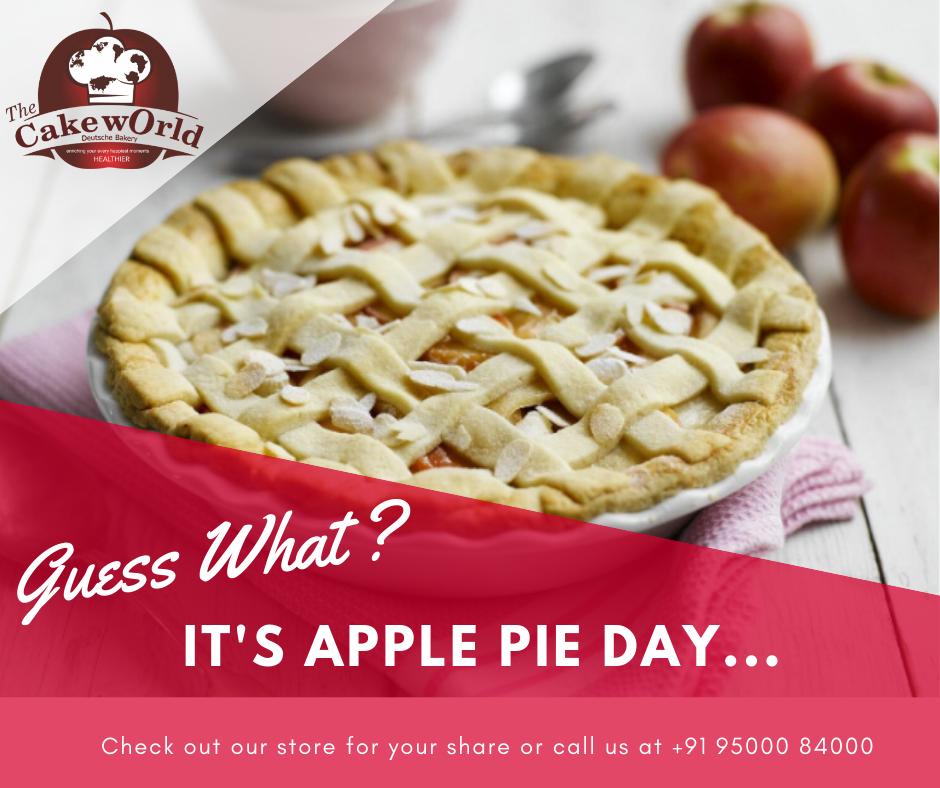 TheCakeWorld1's tweet photo. The perfect excuse to indulge in the taste of one of the best #ApplePie. 
It's The #ApplePieDay @TheCakeWorld1 https://t.co/zS1BBBypQu