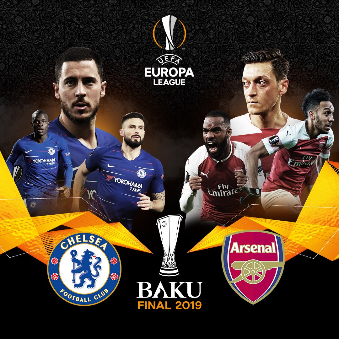 SiaranBolaLivee's tweet photo. #TODAYMATCH #UEL Final 2018/2019:
CHELSEA vs ARSENAL
Kamis 30 Mei 2019 K.O 02.00 WIB
RCTI LIVE 
#NgingetinYangMudik https://t.co/4BfIdQK7fa
