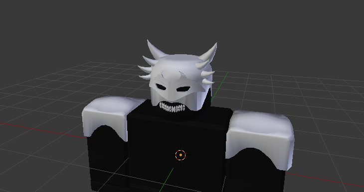 toadion's tweet image. Standard Hollow pauldrons & skull for one Bleach game. Was quite fun making this one. #Roblox #RobloxDev
