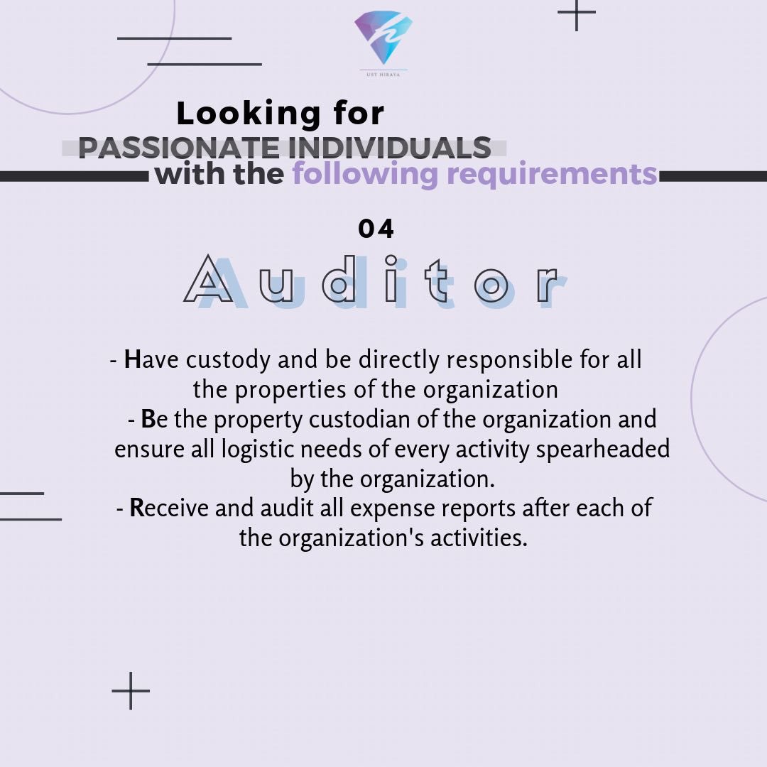 ust_hiraya's tweet photo. We are looking for passionate individuals for the following positions: (2/3)

#ItStartsWithUs https://t.co/S4DAJ2TrNP