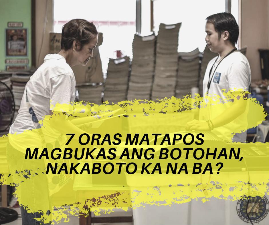 702DZAS's tweet photo. 7 oras matapos ang pagbubukas ng botohan, nakaboto ka na ba? #Halalan2019 #TawagNgKarunungan2019 https://t.co/kd1XzHE480