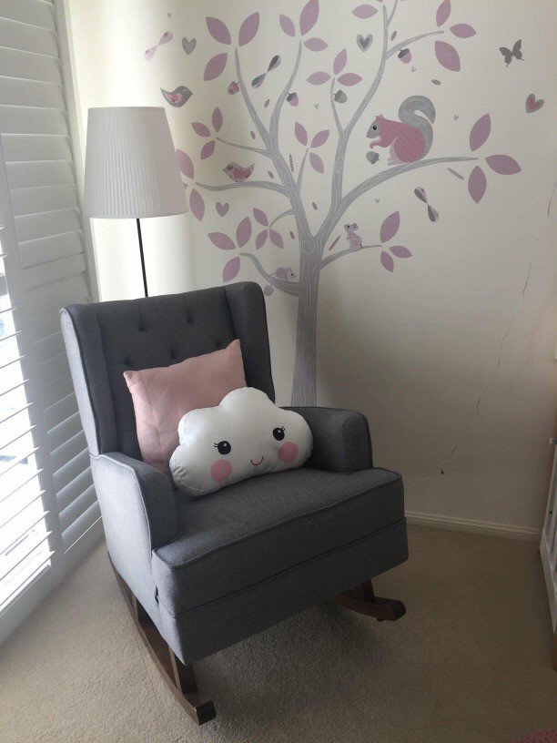 boston nursery rocking chair