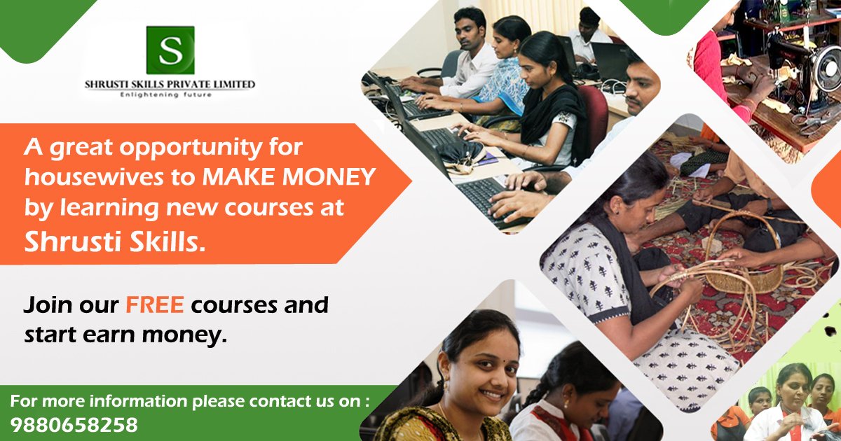 shrustiskills's tweet image. Being at home ideal might not fetch you much. But if you can improve your skills, there is nothing like it.
Join Shrusti Skills today and learn courses to FREE.#skills #training #freetraning