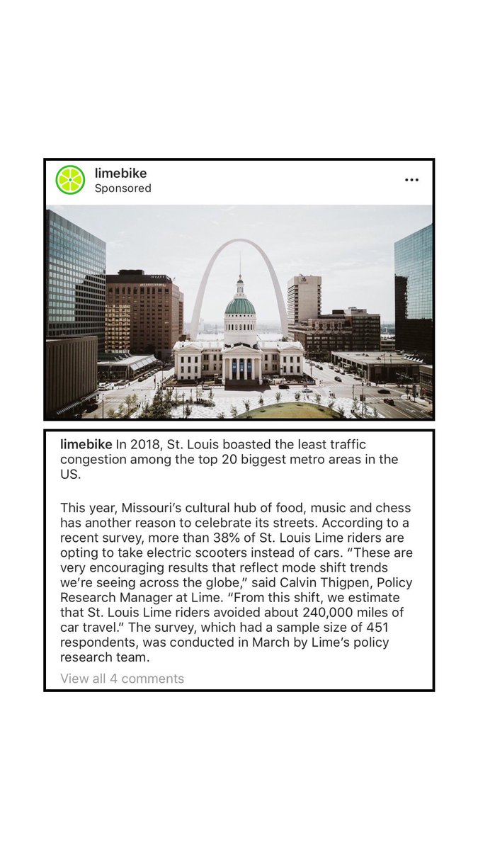 Advertisingsnot's tweet image. Give people a reason to like your brand, by providing them value like @limebike did here in this @instagram ad #limelife #MondayMorning #AdvertisingsNotDead